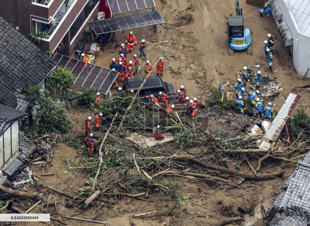 Landslide in western Japan