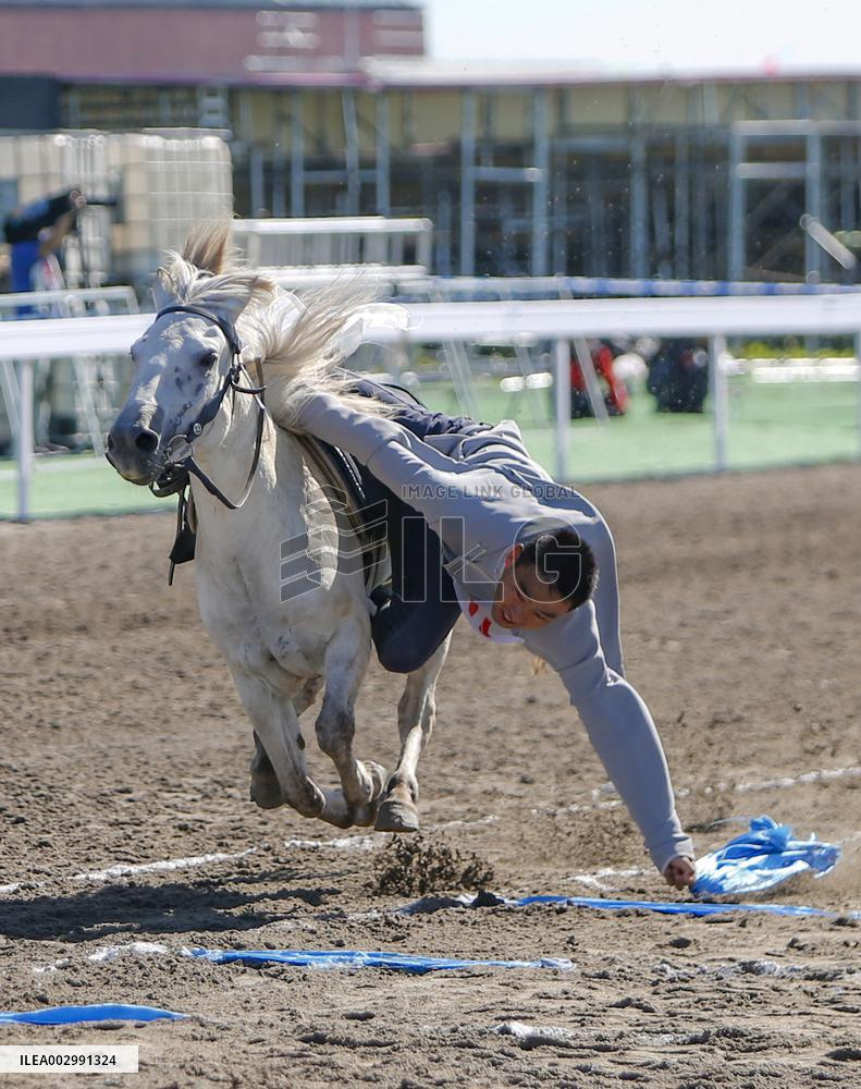 (SP)CHINA-XINJIANG-ZHAOSU-NATIONAL TRADITIONAL GAMES OF ETHNIC MINORITIES-EQUESTRIAN (CN)