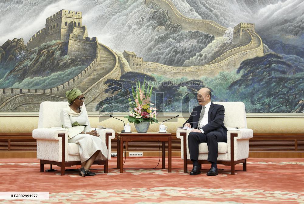 CHINA-BEIJING-LIU GUOZHONG-UN-OFFICIAL-MEETING (CN)