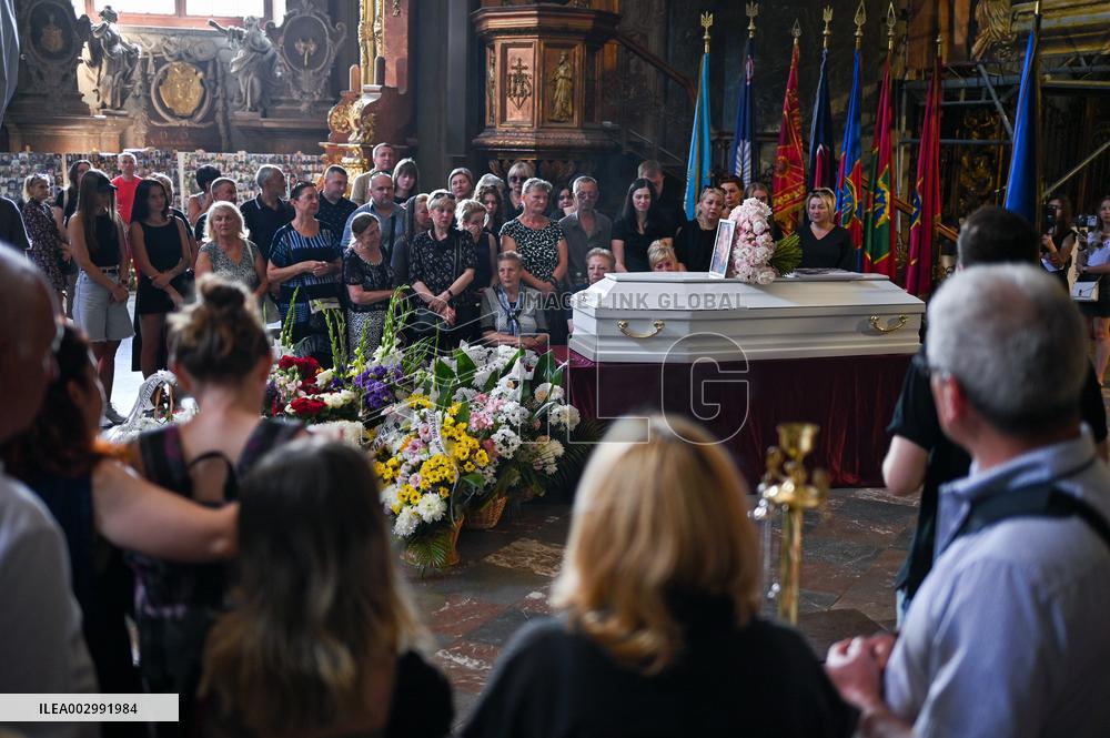 Funeral of Ohmatdyt doctor killed by Russian missile strike in Lviv