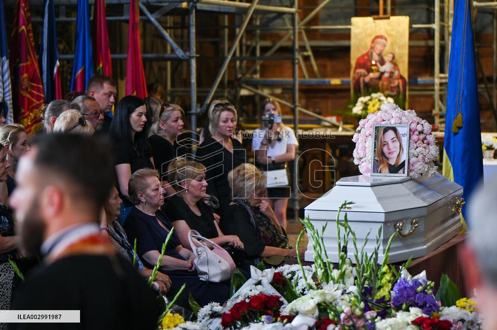 Funeral of Ohmatdyt doctor killed by Russian missile strike in Lviv