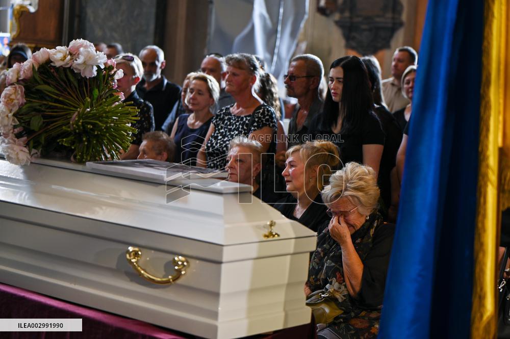 Funeral of Ohmatdyt doctor killed by Russian missile strike in Lviv