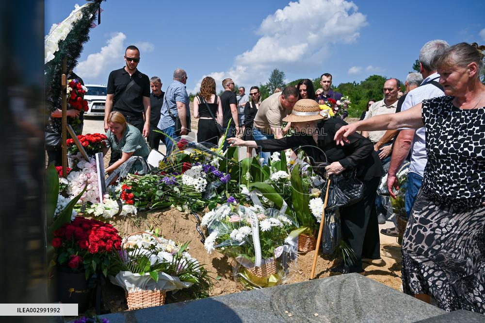Funeral of Ohmatdyt doctor killed by Russian missile strike in Lviv
