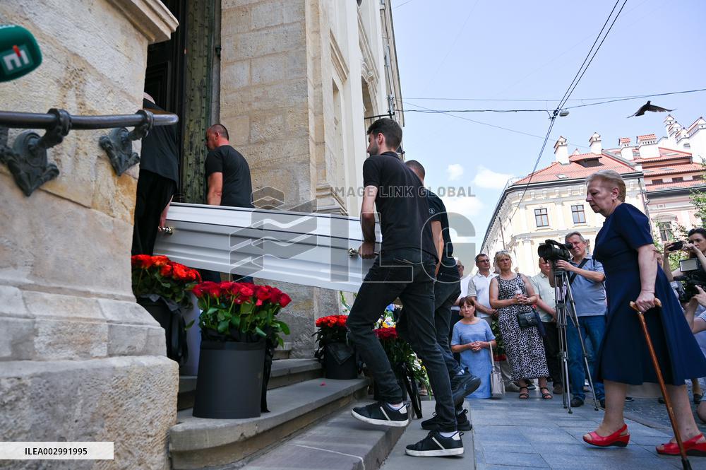 Funeral of Ohmatdyt doctor killed by Russian missile strike in Lviv