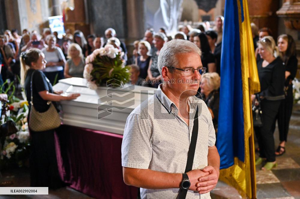 Funeral of Ohmatdyt doctor killed by Russian missile strike in Lviv