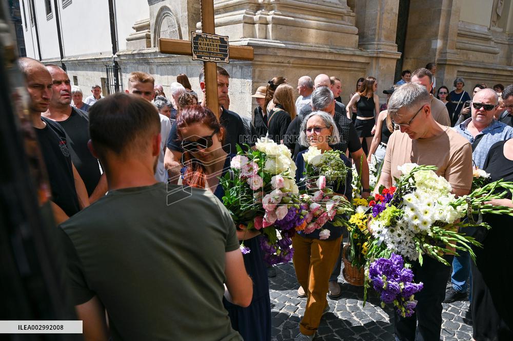 Funeral of Ohmatdyt doctor killed by Russian missile strike in Lviv
