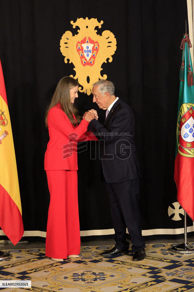 Princess Leonor Meets With Portuguese President - Lisbon