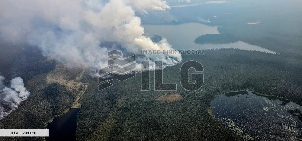 Out-Of-Control Wildfires Rage In Alberta - Canada