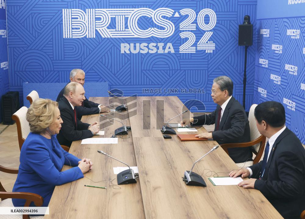 RUSSIA-CHINA-ZHAO LEJI-OFFICIAL GOODWILL VISIT-MEETING-PARLIAMENTARY COOPERATION