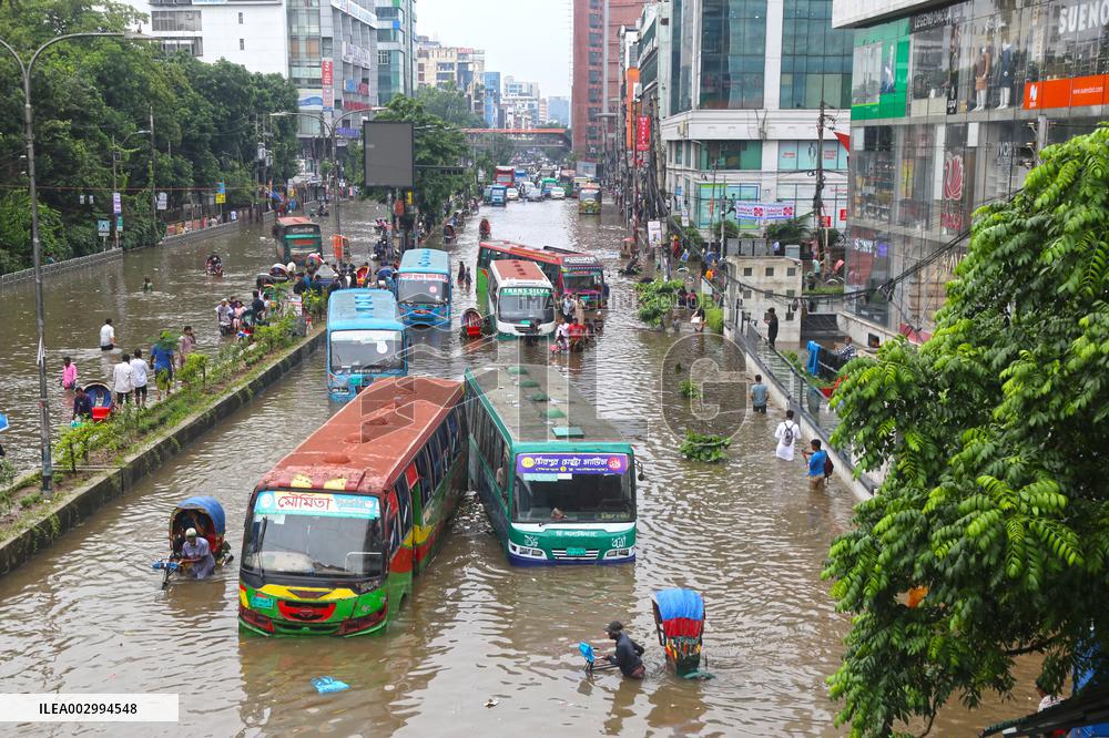 BANGLADESH-DHAKA-WATERLOGGING