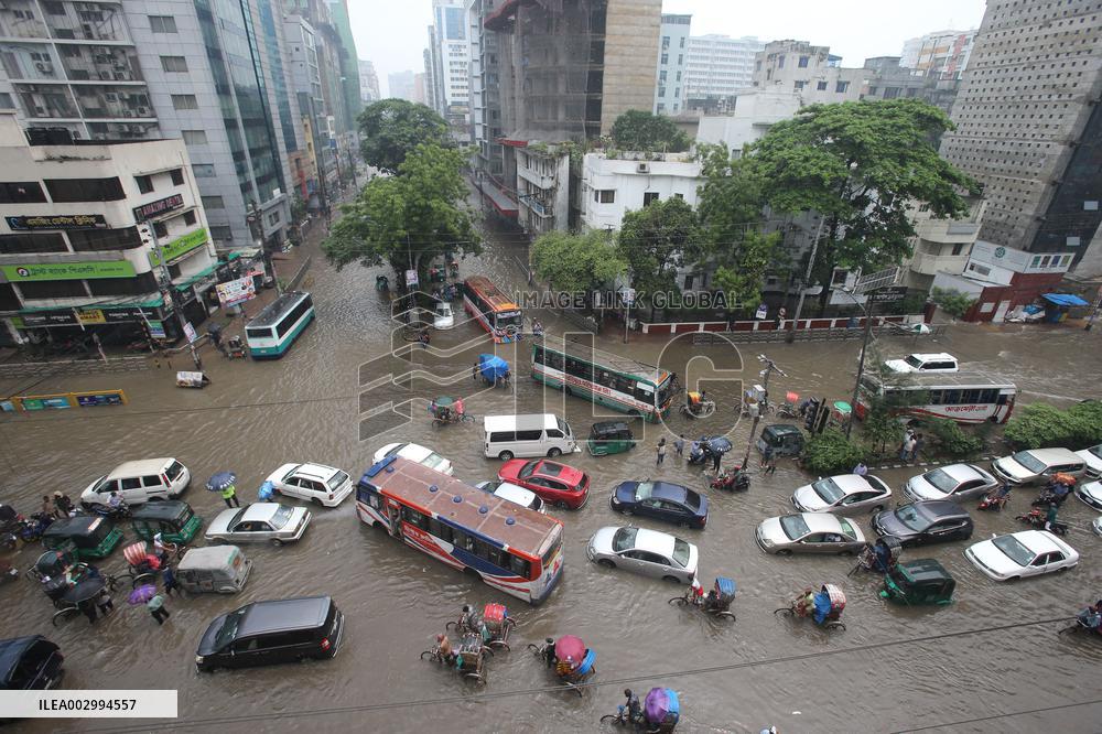 BANGLADESH-DHAKA-WATERLOGGING