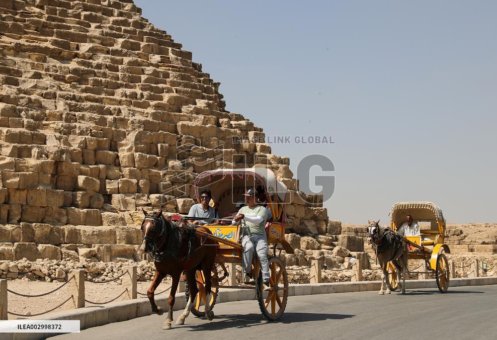 EGYPT-CAIRO-GIZA PYRAMIDS-TOURISM