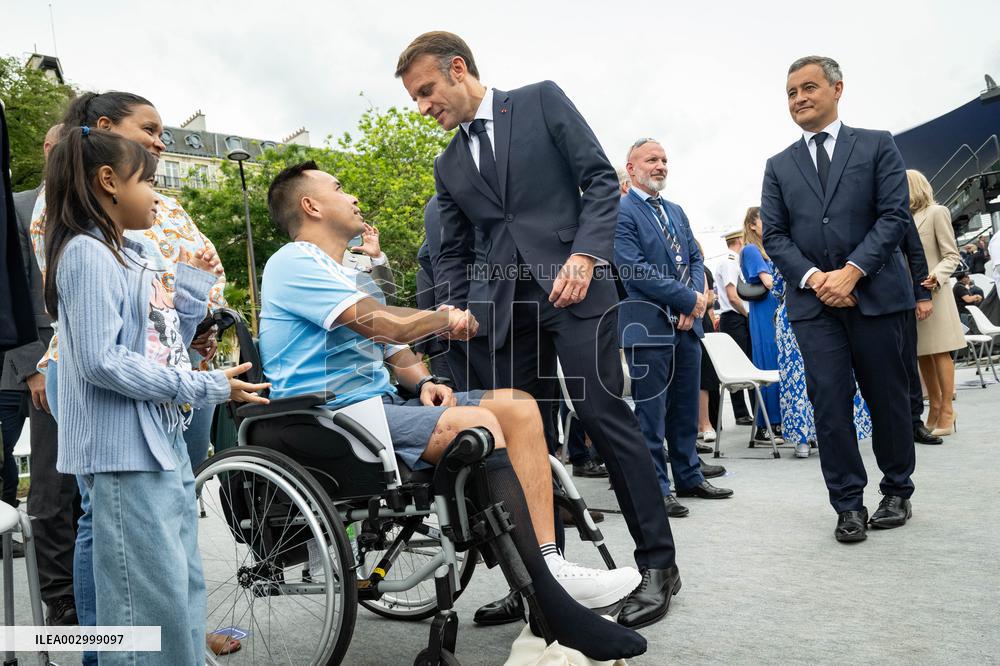 Macron at Bastille Day Parade - Paris
