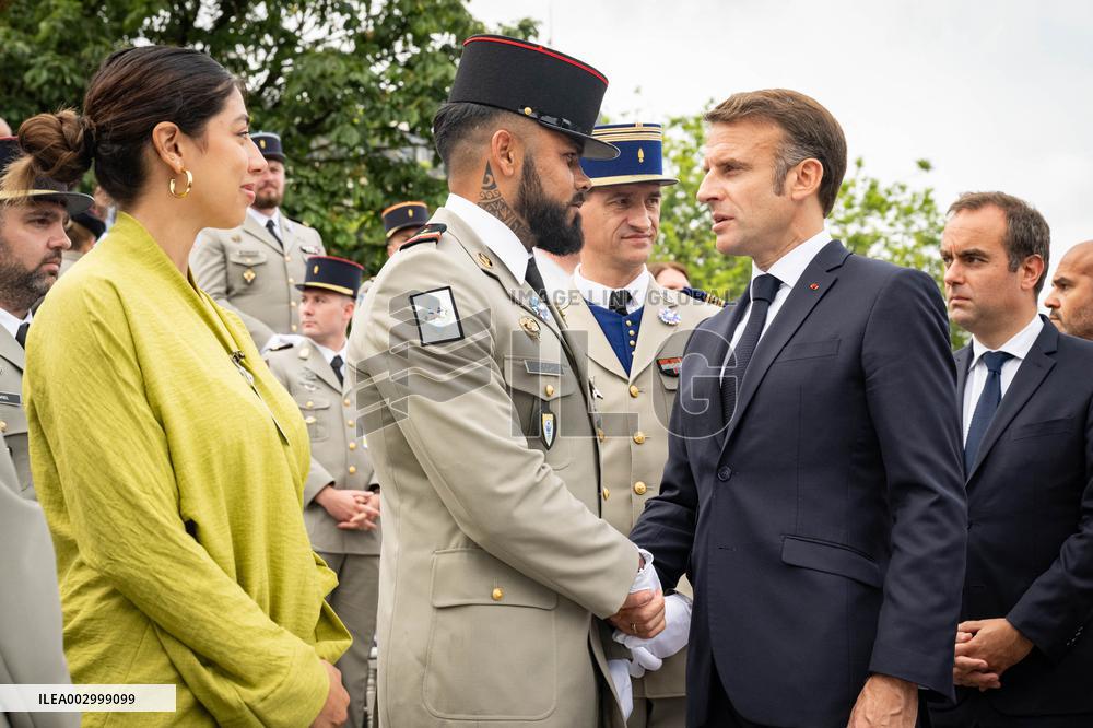 Macron at Bastille Day Parade - Paris