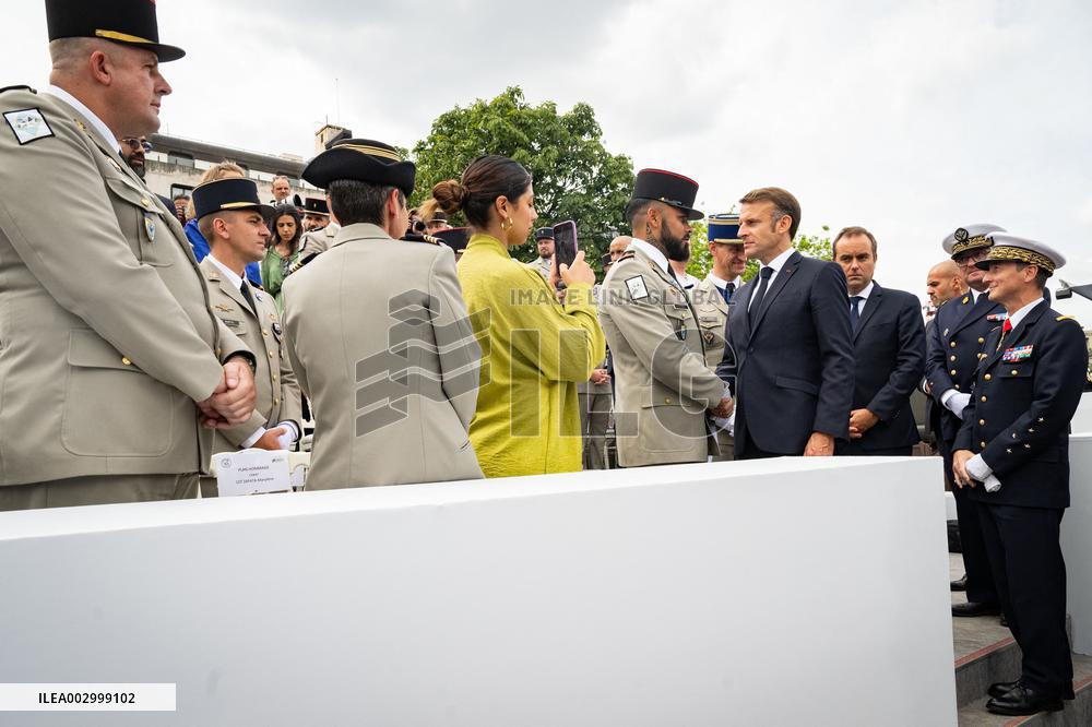 Macron at Bastille Day Parade - Paris