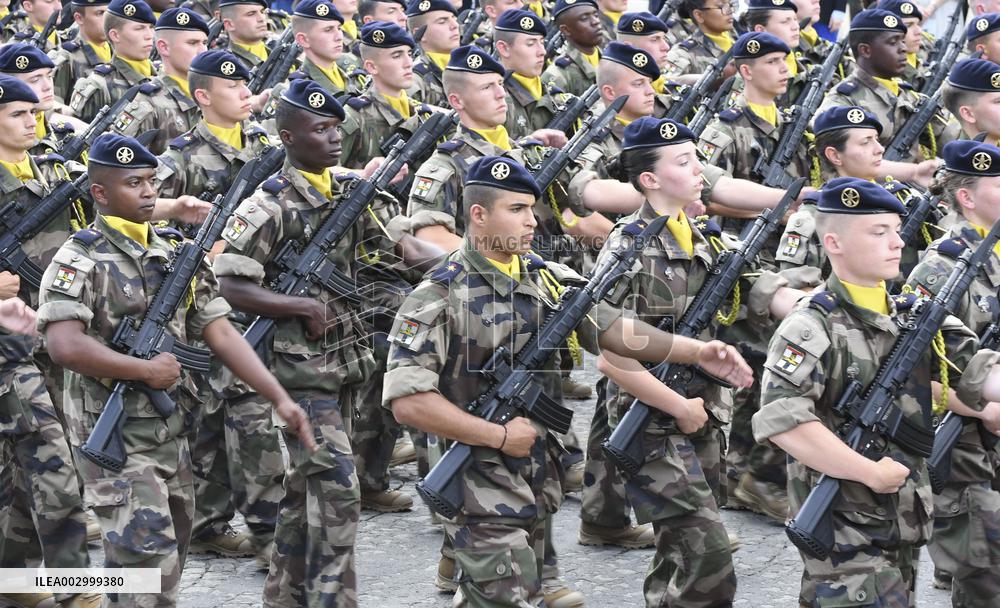 The annual Bastille Day military parade - Paris