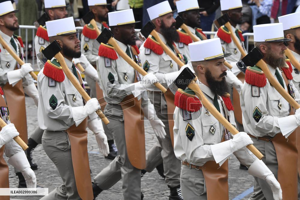 The annual Bastille Day military parade - Paris