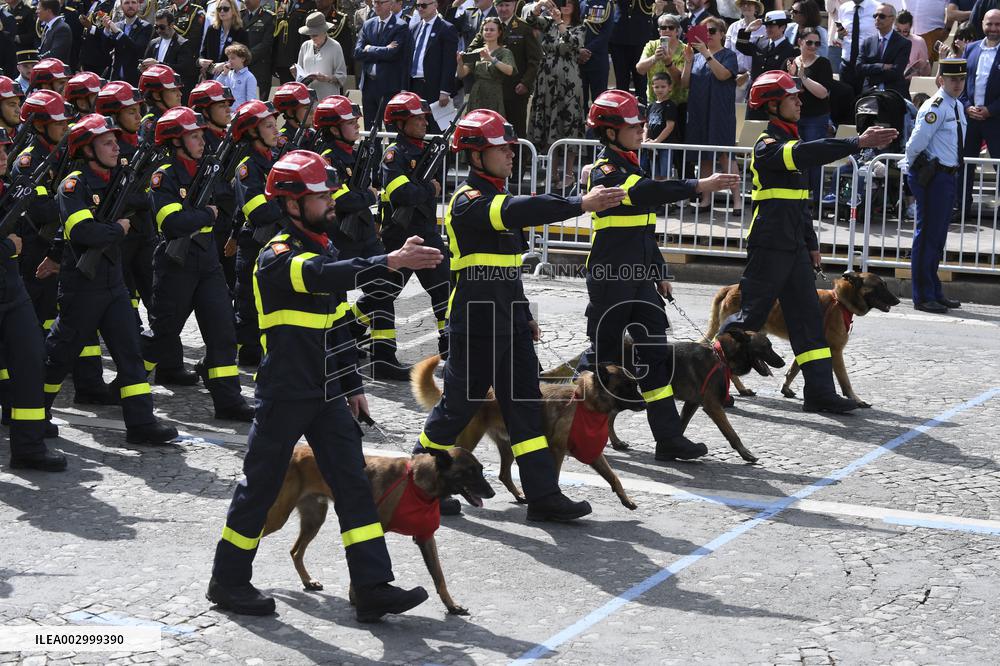 The annual Bastille Day military parade - Paris