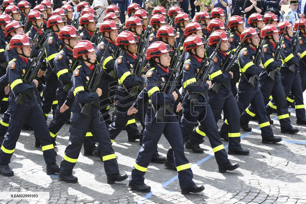 The annual Bastille Day military parade - Paris