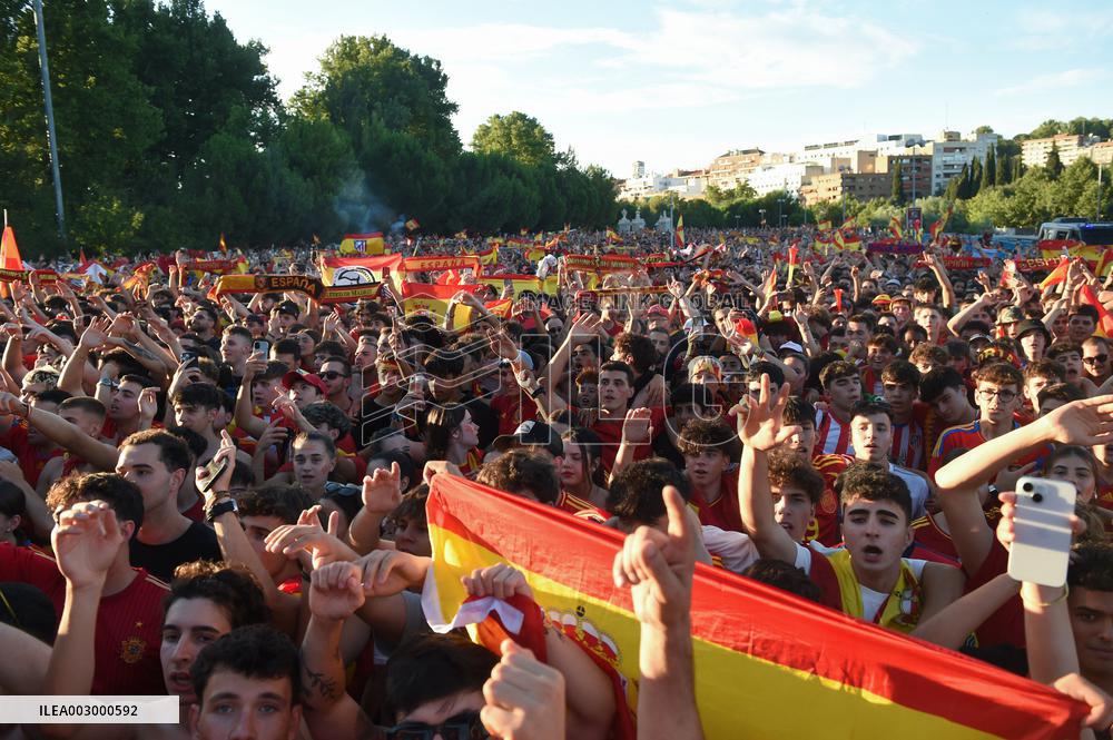 (SP)SPAIN-MADRID-FOOTBALL-EURO 2024-FINAL-ENGLAND VS SPAIN-FANS