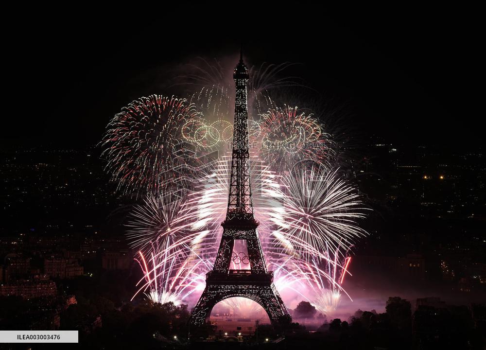 Fireworks in Paris