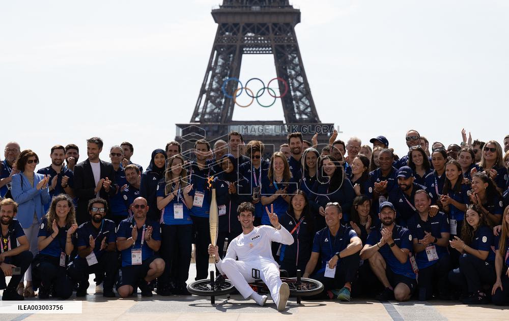(SP)FRANCE-PARIS-OLYMPIC GAMES-TORCH RELAY