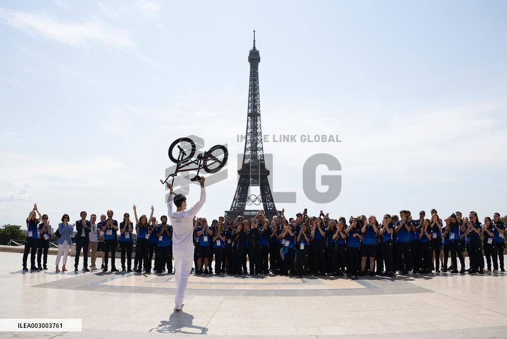 (SP)FRANCE-PARIS-OLYMPIC GAMES-TORCH RELAY