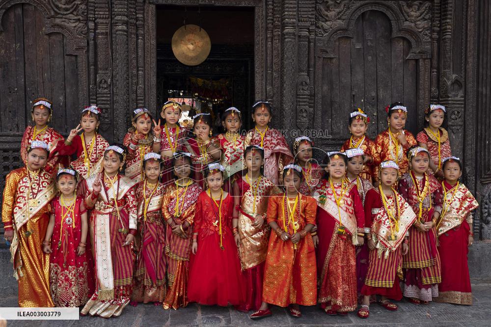 NEPAL-LALITPUR-BEL BIBAHA CEREMONY
