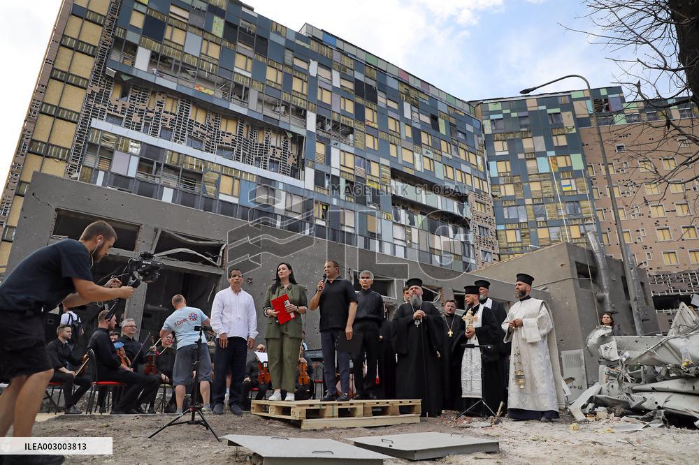 Requiem for victims of Russian missile strike on Ohmatdyt Hospital in Kyiv