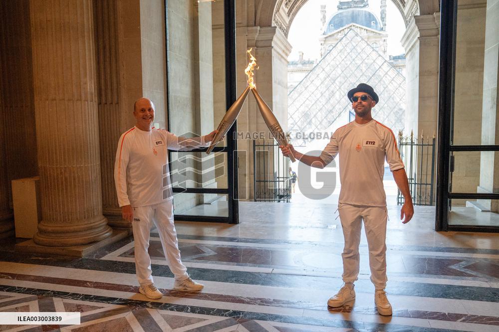 Olympic Flame in Paris - Day One