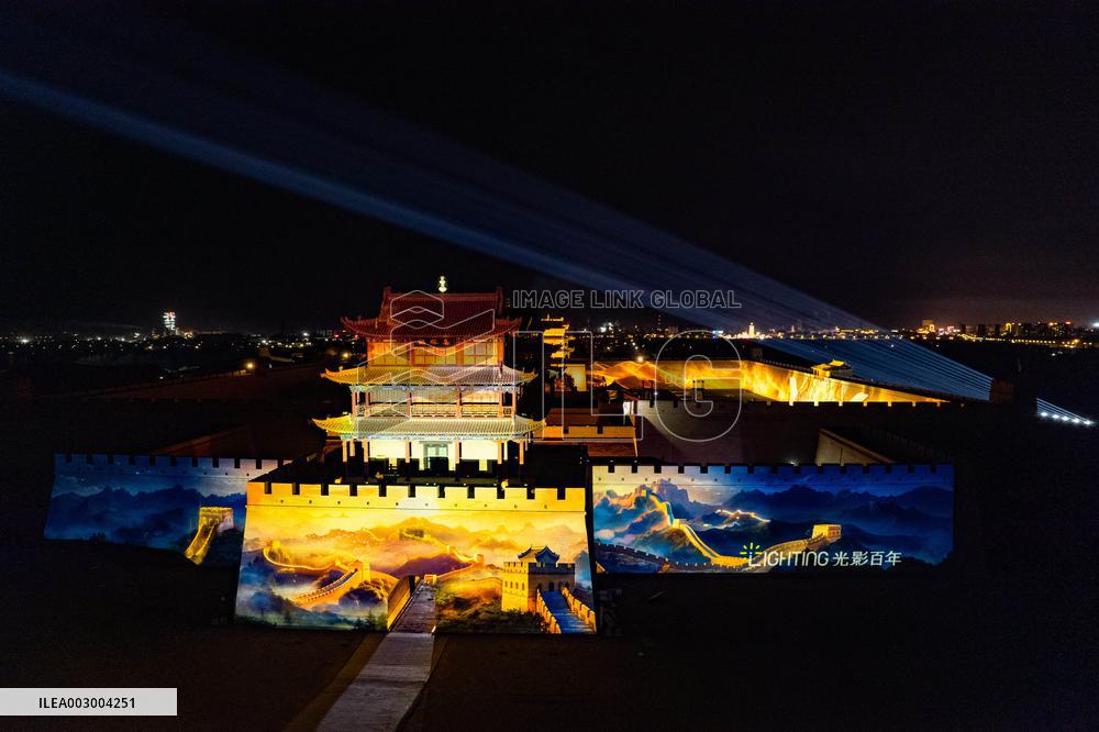 Night View of Jiayuguan - China