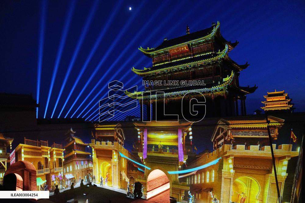 Night View of Jiayuguan - China