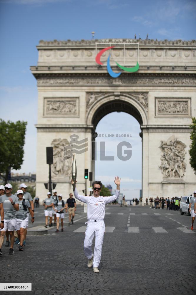 Olympic Flame in Paris - Day Two