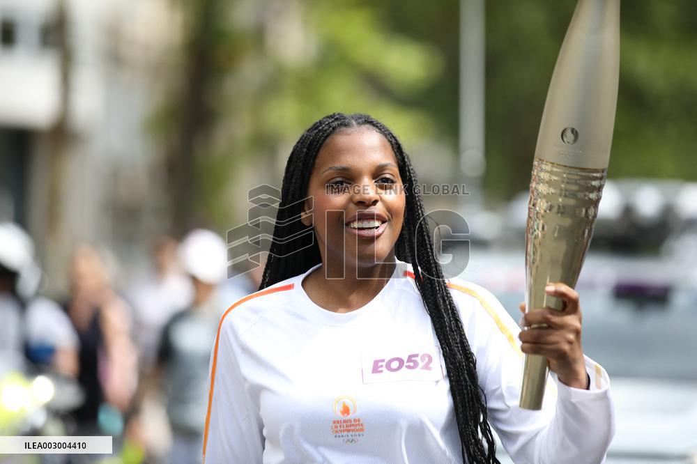 Olympic Flame in Paris - Day Two