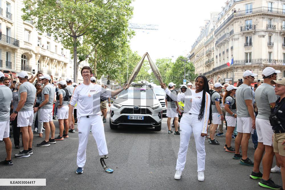 Olympic Flame in Paris - Day Two