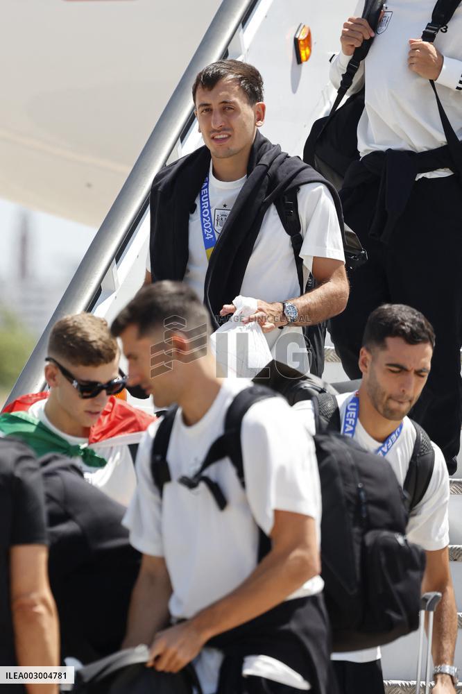 Euro 2024 Winner Spanish Team Arriving At Madrid Airport