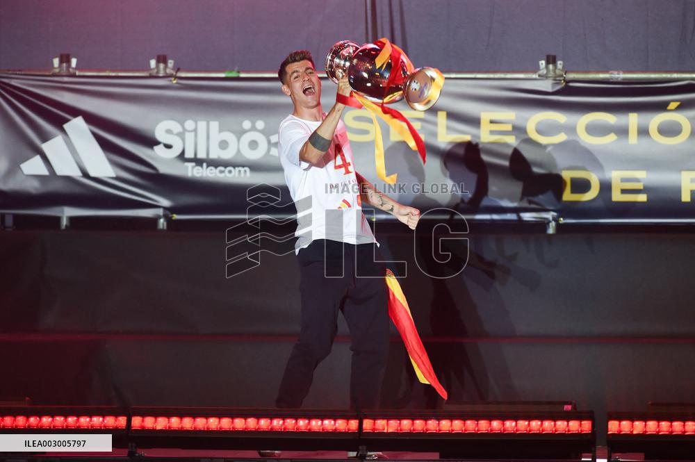 Players Celebrate Euro 2024 Win - Madrid