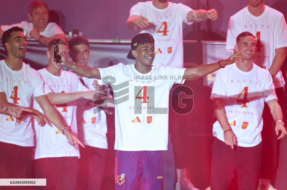 Players Celebrate Euro 2024 Win - Madrid