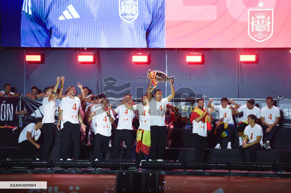 Players Celebrate Euro 2024 Win - Madrid