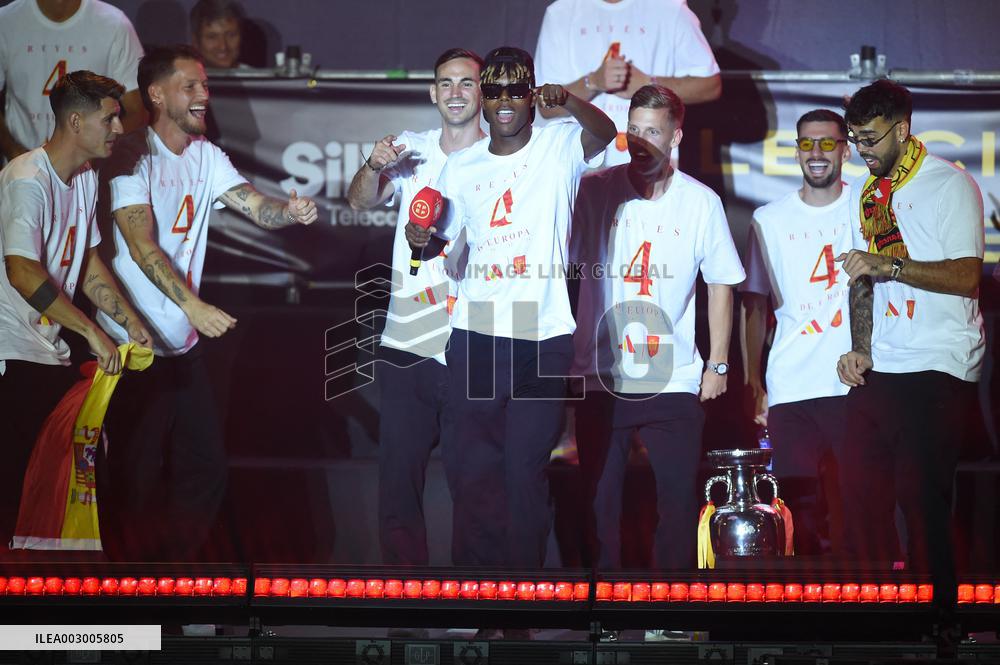 Players Celebrate Euro 2024 Win - Madrid