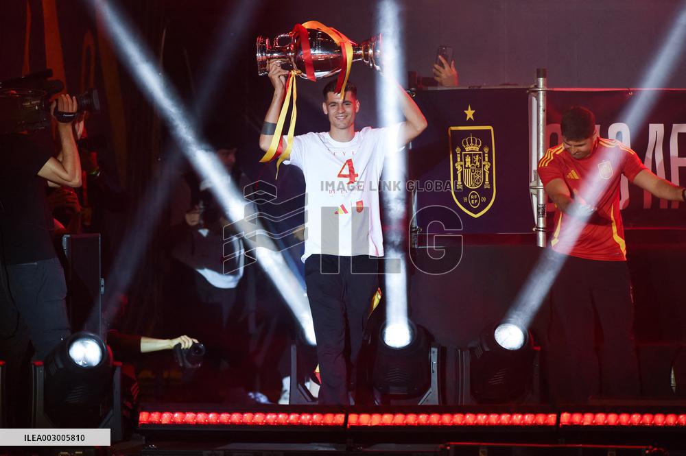Players Celebrate Euro 2024 Win - Madrid