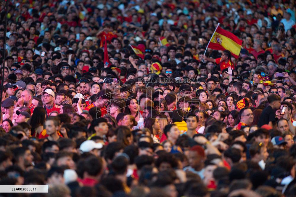 Players Celebrate Euro 2024 Win - Madrid