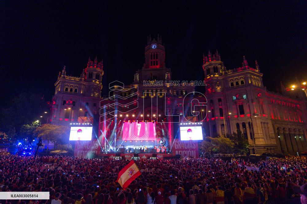 Players Celebrate Euro 2024 Win - Madrid