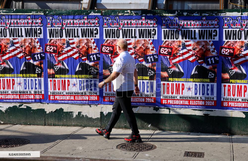 Biden VS Trump Billboard - NYC