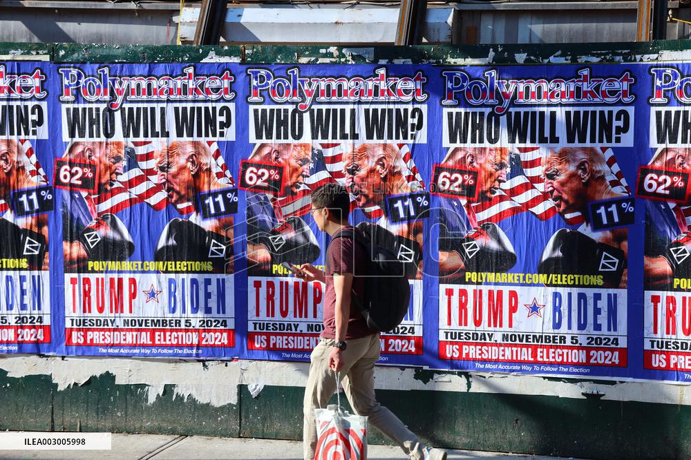 Biden VS Trump Billboard - NYC