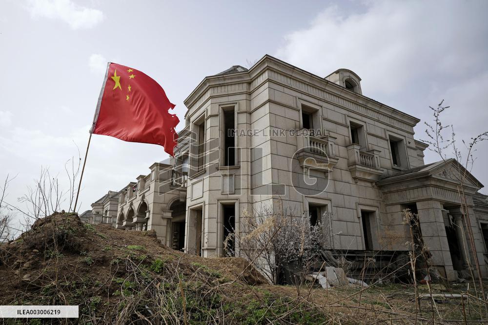 Half-constructed luxury home in Shenyang