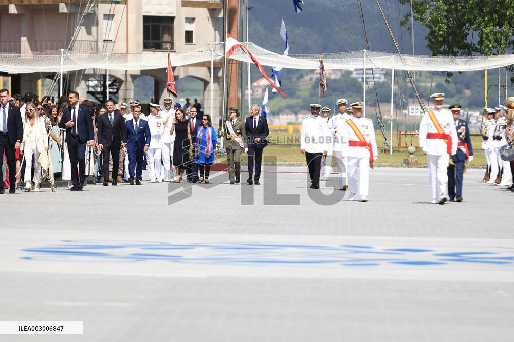 Royals Preside Over The Ceremony Of Delivery Of Royal Dispatches To The New Navy Officers In Marin
