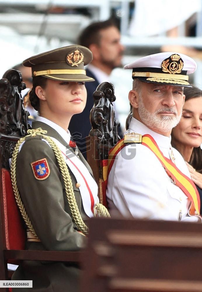 Royals Preside Over The Ceremony Of Delivery Of Royal Dispatches To The New Navy Officers In Marin