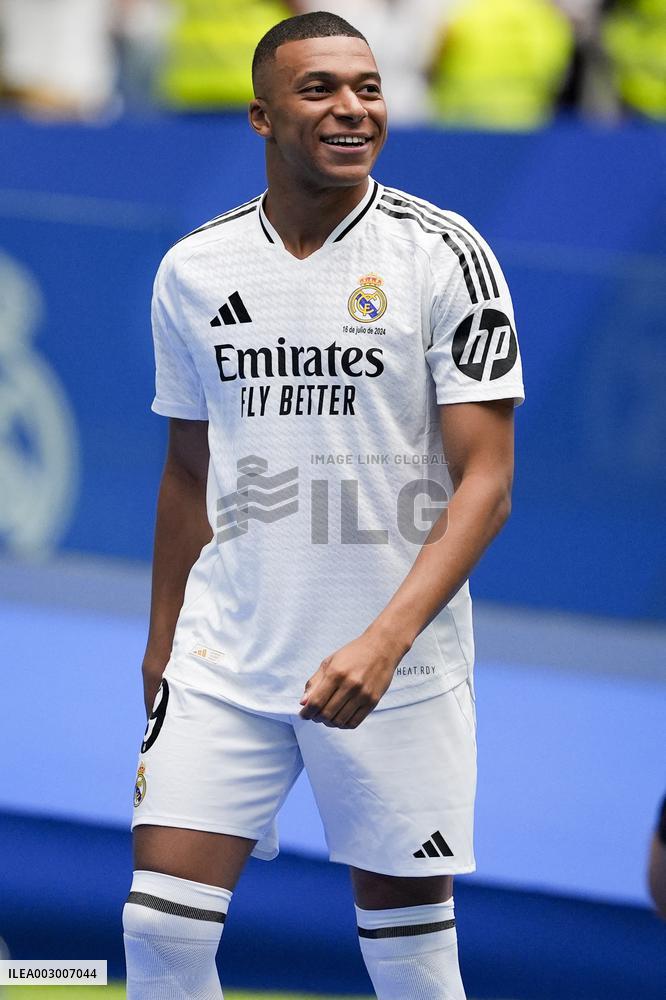 Spanish football La Liga match - Presentation of Real Madrid's new player Kilyan Mbappe