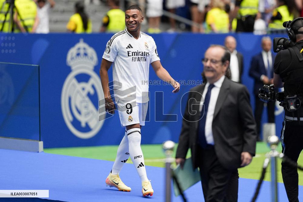 Spanish football La Liga match - Presentation of Real Madrid's new player Kilyan Mbappe